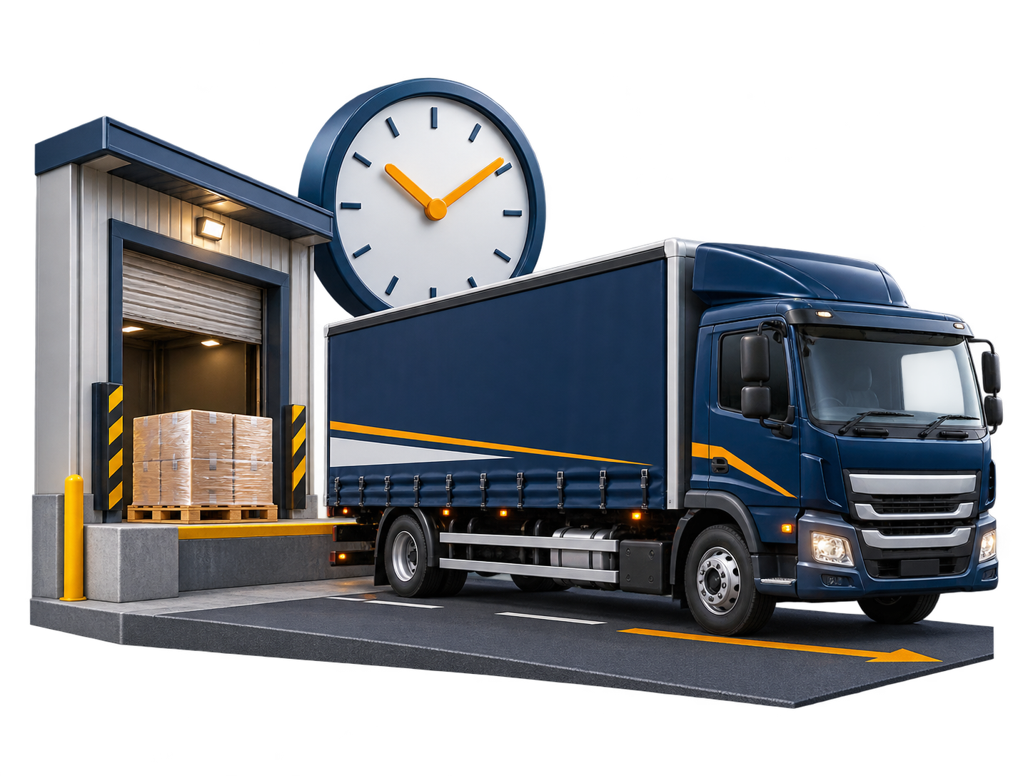 Scheduled freight running recurring trips on a fixed timetable